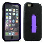 Wholesale Apple iPhone 6 4.7 Armor Hybrid Case w Screen and Stand (Purple Black)